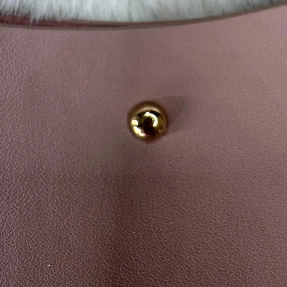 Anthropologie Samara medium shoulder dusty pink crossbody purse - Picture 7 of 13